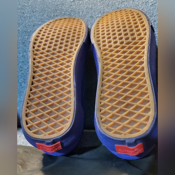 VansVault Old Skool VLT LX Croc Skin (Deep Blue)SamplePair Sz9Mens - Picture 7 of 10